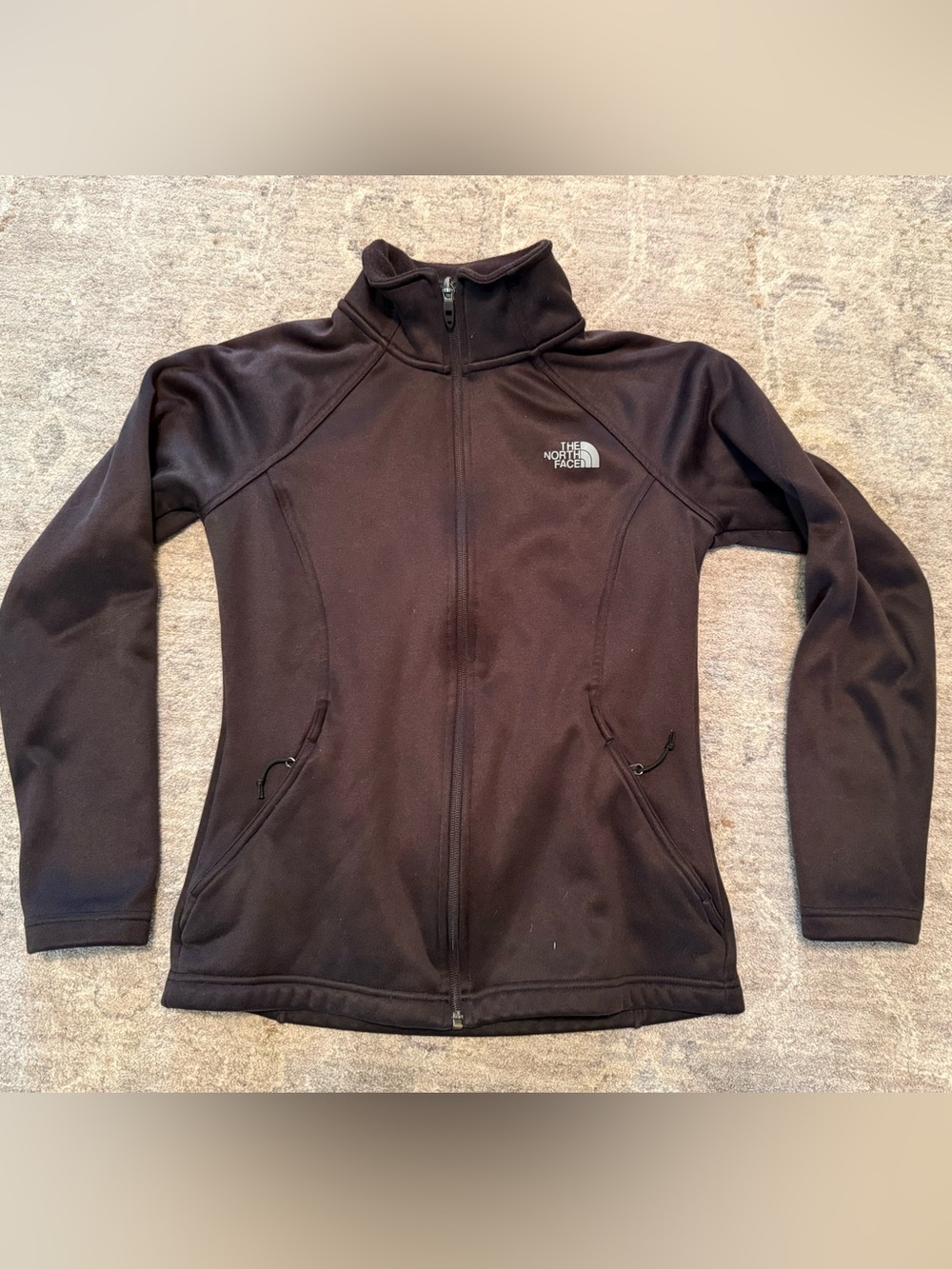 The North Face Women's Black Full-Zip Fleece Jacket Small EUC